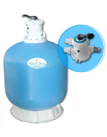 Top Mounted Sand Filter Tank For Pool Water Purification Fiber Glass Material